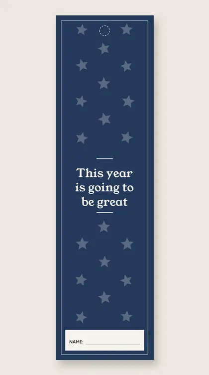 Back to school bookmarks: This year is going to be great