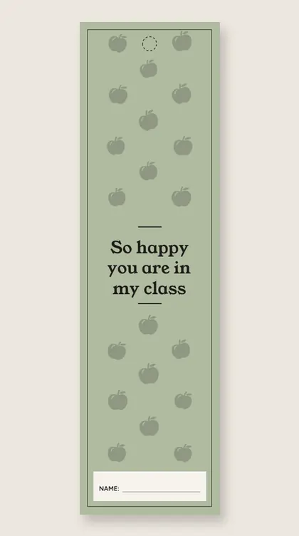 Back to school bookmarks: So happy you are in my class