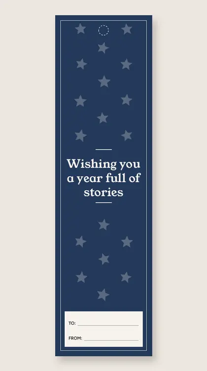 Birthday bookmarks: Wishing you a year full of stories