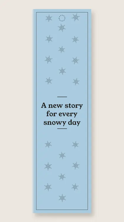 Christmas bookmarks: A new story for every snowy day