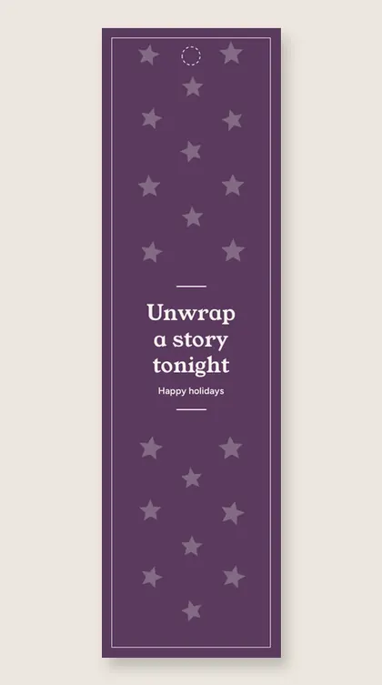 Christmas bookmarks: Unwrap a story tonight