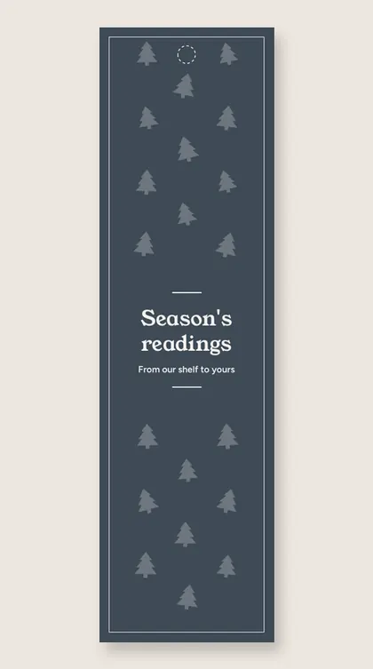 Christmas bookmarks: Season's readings