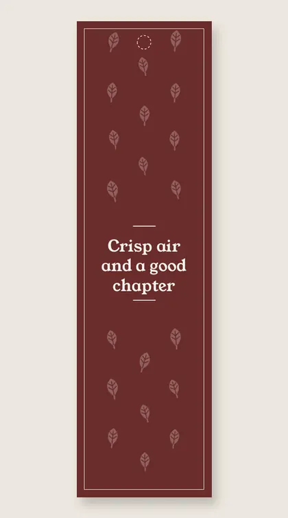 Fall bookmarks: Crisp air and a good chapter
