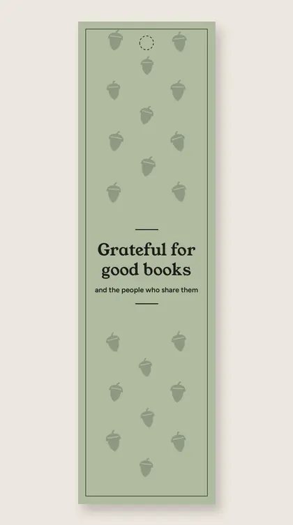 Fall bookmarks: Grateful for good books