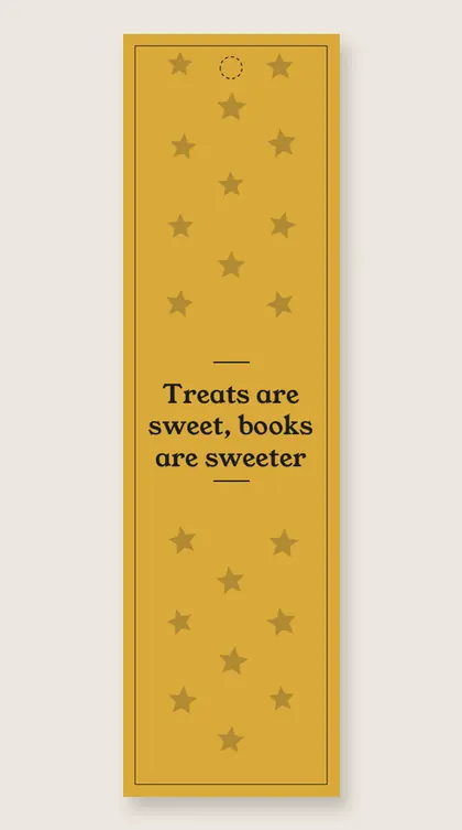 Halloween bookmarks: Treats are sweet, books are sweeter