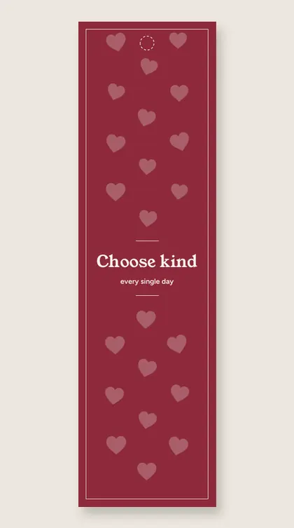 Kindness bookmarks: Choose kind