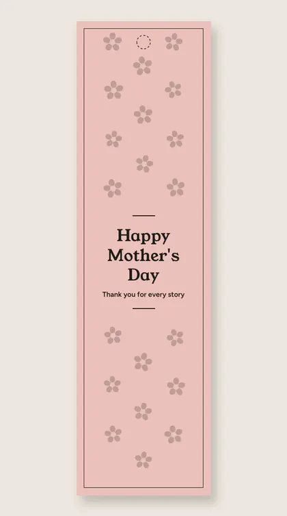 Mother's Day bookmarks: Happy Mother's Day