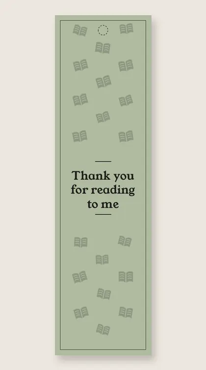 Mother's Day bookmarks: Thank you for reading to me