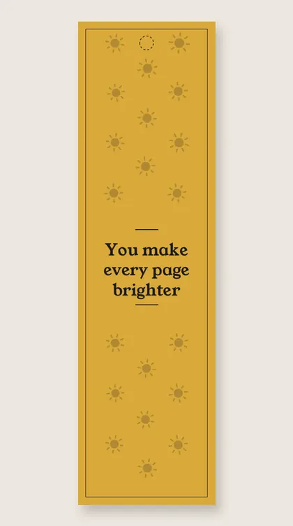 Mother's Day bookmarks: You make every page brighter