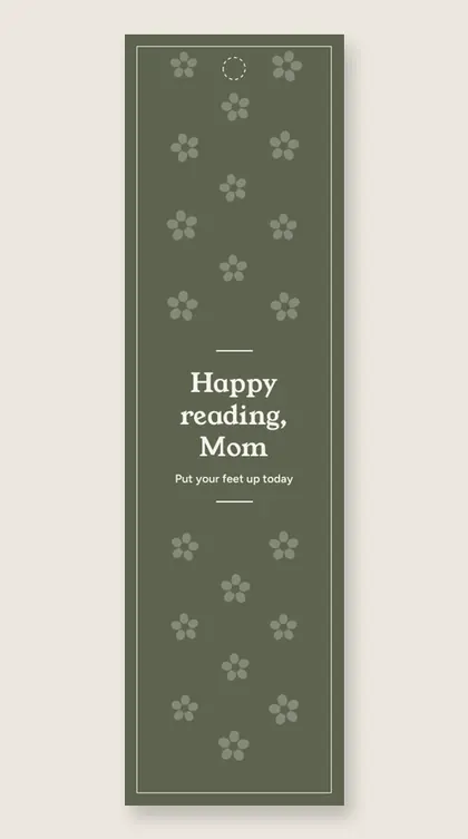 Mother's Day bookmarks: Happy reading, Mom
