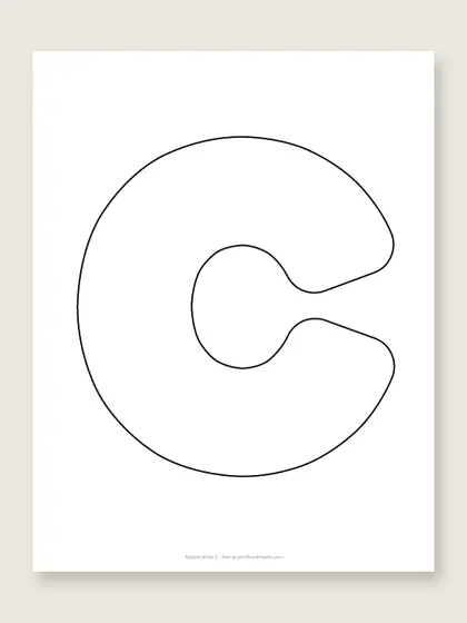 Bubble letter C