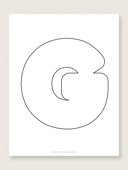 Bubble letter G