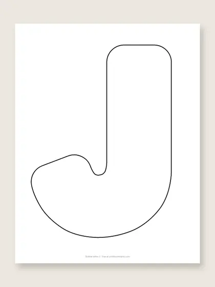 Bubble letter J