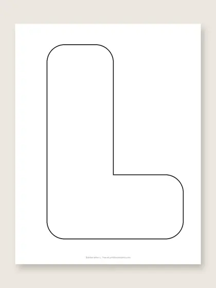 Bubble letter L