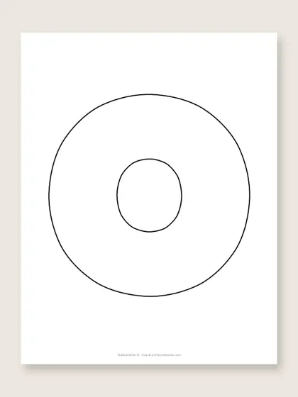 Bubble letter O
