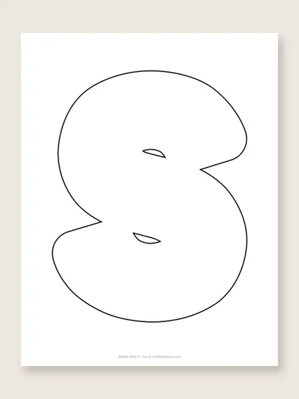 Bubble letter S