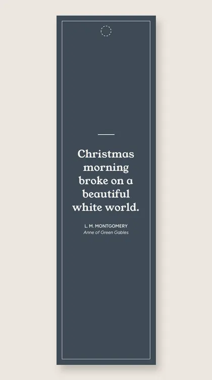 Bookmark with a quote from Anne of Green Gables