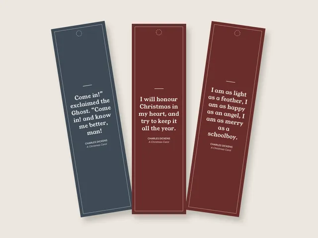 Christmas Quotes from Classic Books: 26 quotes, 8 bookmarks