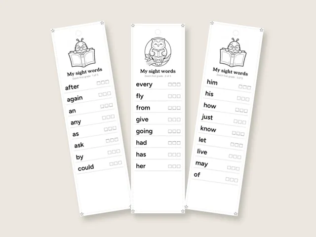 Dolch First Grade Sight Words: 41 words · First grade
