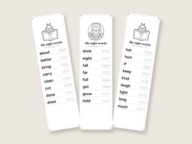 Dolch Third Grade Sight Words: 41 words · Third grade