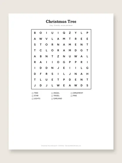 Word search puzzles