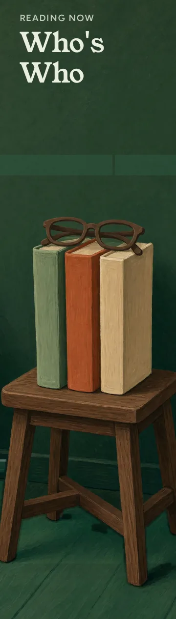 Reading Now, Who's Who: illustrated front.