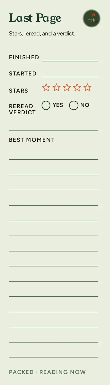 Reading Now, Last Page: writable back, Packed layout, 14 rows.
