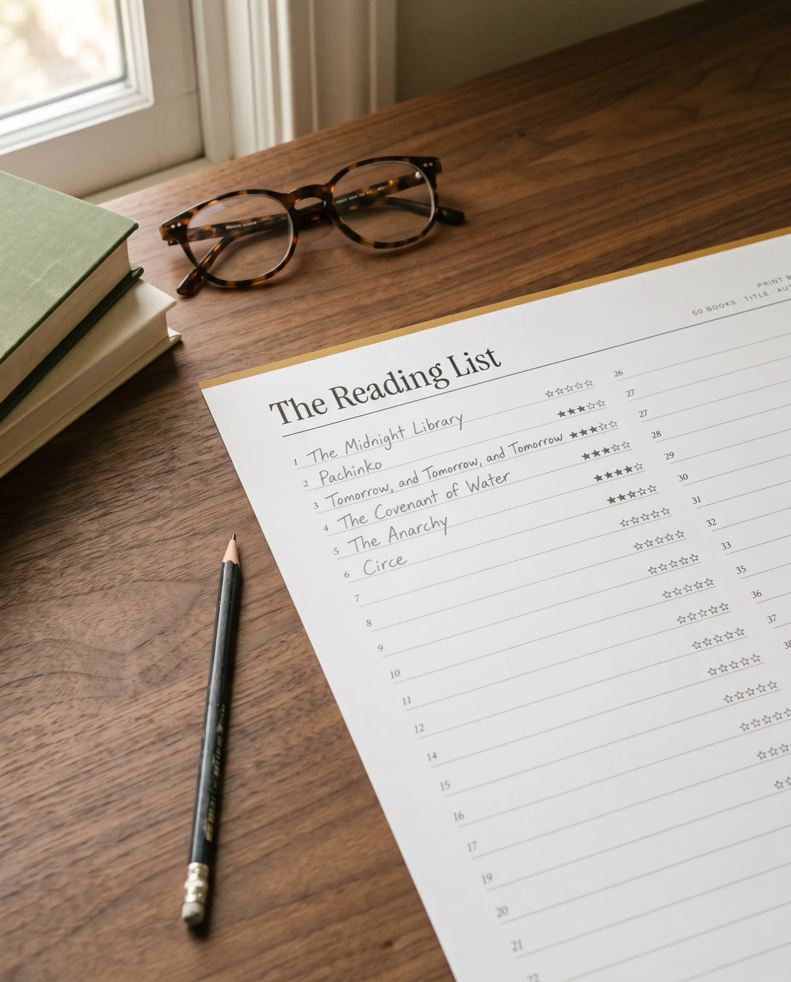 Printable Reading List Template: A Step-by-Step Guide